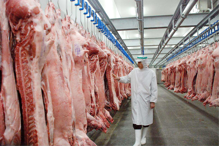 Cold storage of meat